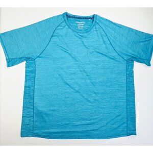Tommy Bahama Island Zone Size 2XLB Mens Blue Neck Logo Short Sleeve Fashion Tee